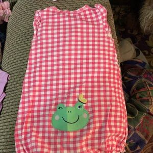 Adorable frog plaid jumper